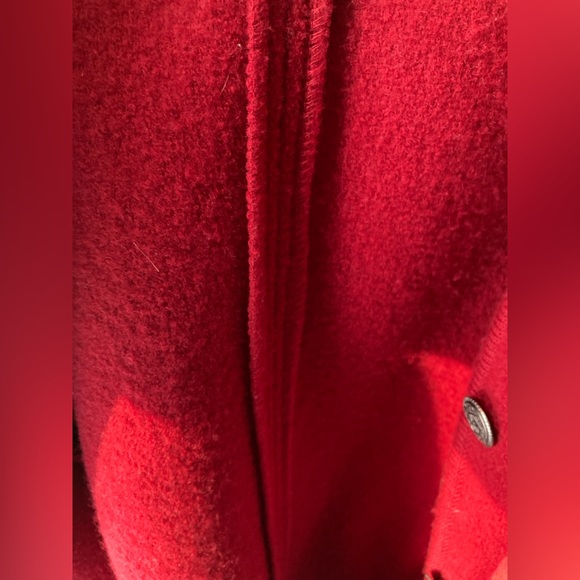 Talbots SIMPLY GORGEOUS 100% Wool, Red Petite Winter Jacket ❤️ Size Small - Picture 7 of 11